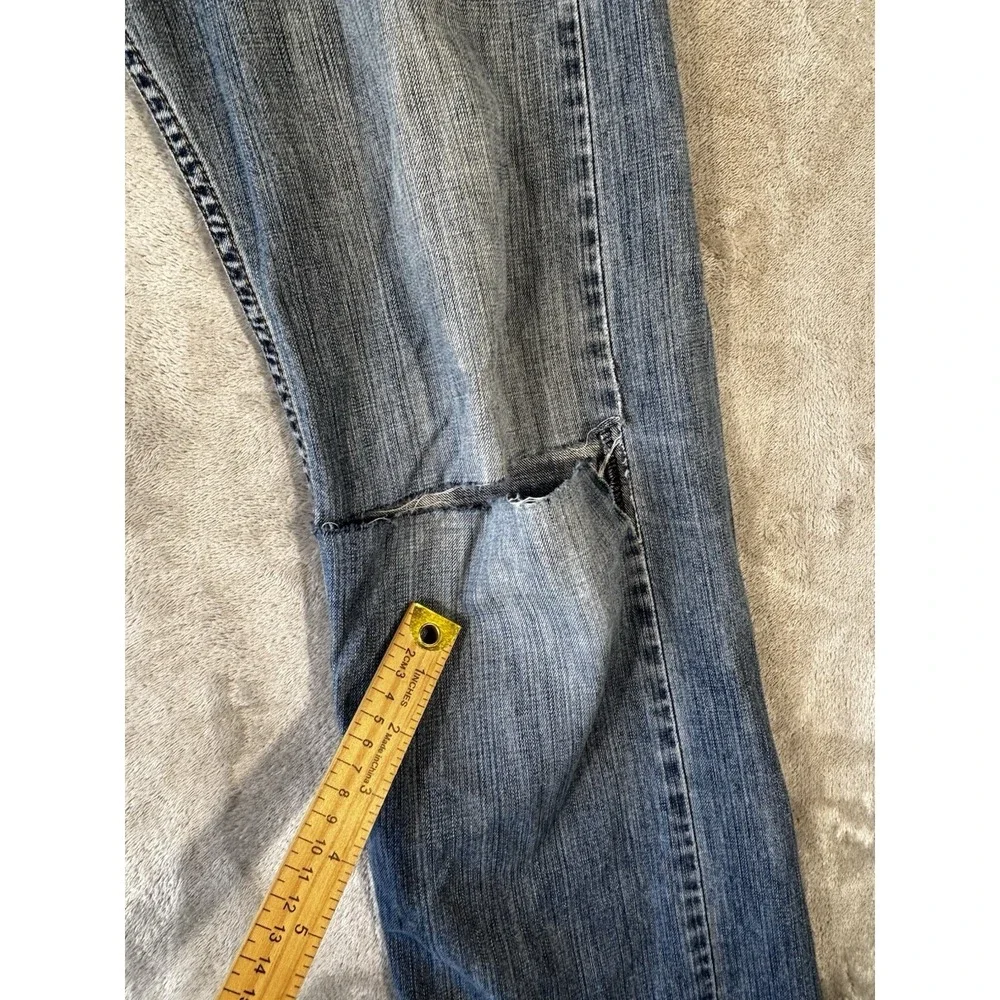 Vintage Levis 505 Jeans Men 32x34 Denim‎ Pants Straight Y2K whiskers distressed